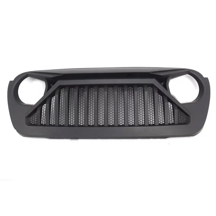 ABS Matte black front grille for Jeep Wrangler JL accessories 4X4 Car 